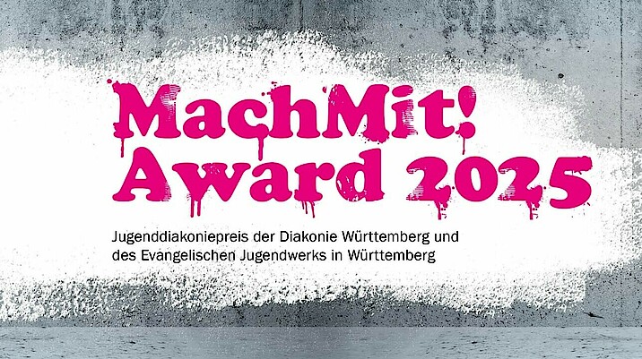 auf dem Bild ist Werbung für den MachMit! Award 2025